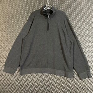 Van Heusen‎ Dark Gray Quarter Zip Pullover Sweater Men's Size XXL Casual Wear